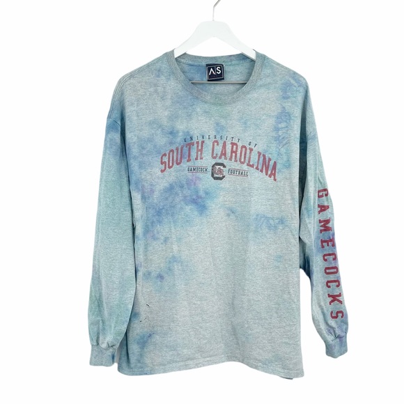 South Carolina Gamecocks Custom Tie Dye Graphic Tee SZ XL - Picture 1 of 6